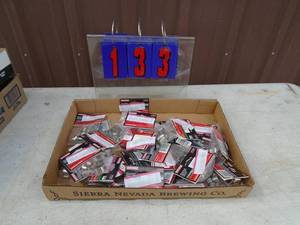 Flat of socket rail clips. As shown.