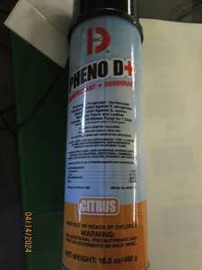 lot 210 image: case of 12 cans of phenod disinfectant and deodorant