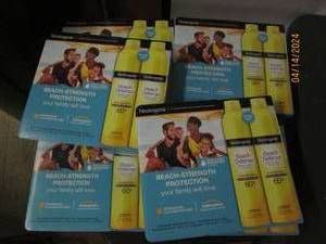 lot 213 image: 6 packages of 2 neutrigena beach defense 60  sunscreen