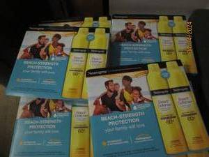 lot 214 image: 6 packages of 2 neutrigena beach defense 60  sunscreen