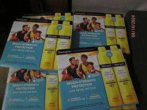lot 215 image: 6 packages of 2 neutrigena beach defense 60  sunscreen