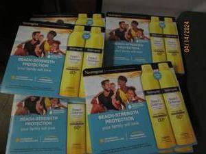 lot 216 image: 6 packages of 2 neutrigena beach defense 60  sunscreen