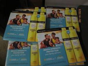 lot 217 image: 6 packages of 2 neutrigena beach defense 60  sunscreen
