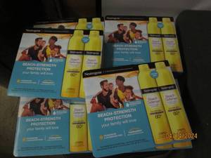 lot 219 image: 6 packages of 2 neutrigena beach defense 60  sunscreen