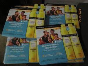 lot 220 image: 6 packages of 2 neutrigena beach defense 60  sunscreen