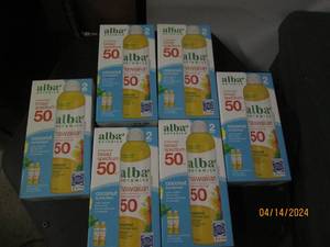 lot 237 image: 6 packages of alba 50 sunscreen...