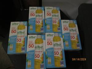 lot 238 image: 6 packages of alba 50 sunscreen...