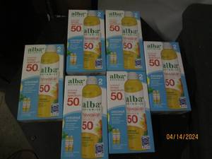 lot 239 image: 6 packages of alba 50 sunscreen...