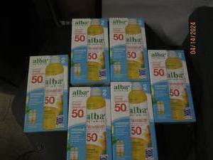lot 240 image: 6 packages of alba 50 sunscreen...