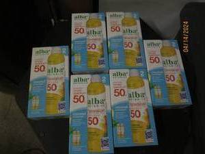 lot 242 image: 6 packages of alba 50 sunscreen...