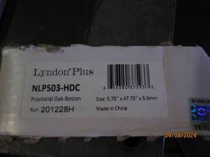 lot 2 image: 4 packages of lyndon plus nlp503-hdc provincial boston flooring 5.75x47.75x5.0 mm