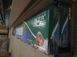lot 8 image: 2 packages of rum river flooring vinyl plank flooring pickett antique handscraped 14.764 sqft per package .28 inch x 5.91 inch x 60 inch open box