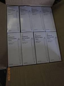 lot 26 image: case of 72 units of 12 simply ballpoint rt med red dz baseline pens