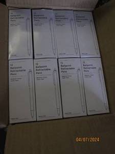 lot 27 image: case of 72 units of 12 simply ballpoint rt med red dz baseline pens