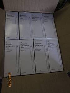 lot 28 image: case of 72 units of 12 simply ballpoint rt med red dz baseline pens