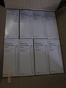 lot 29 image: case of 72 units of 12 simply ballpoint rt med red dz baseline pens