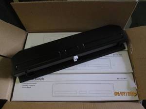 lot 44 image: case of 12 3 hole punches...