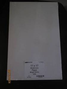 lot 117 image: luxpaper 11x17 strathmore paper bright white 32lb package of 50