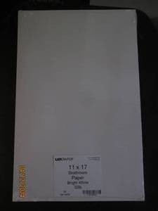 lot 119 image: luxpaper 11x17 strathmore paper bright white 32lb package of 50