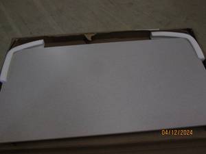 lot 129 image: 24x48 inch table with folding legs...