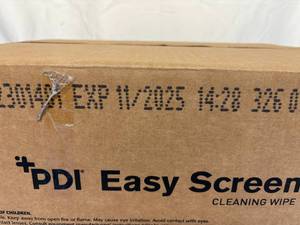 lot 73 image: 1 Case (12 each) NEW PDI P03672 Easy Screen Cleaning Wipes&nbspworks to help to remove dirt, dust & fingerprints from your facilitys touch screens, tablets & electronic medical record equipment without leaving residue or streaks.