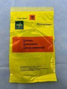 lot 48 image: Lot of Medline DYND30269YT Reclosable Biohazard Specimen Zip Transfer Bags