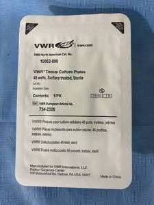 lot 26 image: 1 Case (100 each) NEW VWR 734-2326 Sterile Surface-Treated 48 Wells Multiwell Cell Tissue Culture Plates