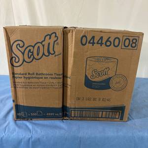 lot 30 image: 1 Case (80 rolls each) NEW Scott 04460 Standard Roll Bathroom Tissue 