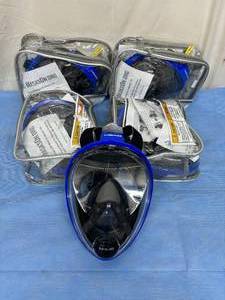 lot 166 image: MSRP $750  Lot of 5 NEW MasksOn 110 Medical Respirator Face Shield Mask Kits - Size SM