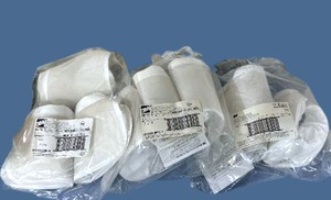 lot 3 image: MSRP $500  Lot of 3 Packages (3 each per package) NEW 3M BE-12L-3 Tychem QC Non-Latex Respirator Head Cover - Size Large White