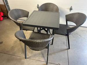New Patio Table and 4 Chairs - Scuffed