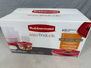 New Rubbermaid Easy Find Lids 24 pc Food Storage Set