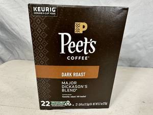 New Box of 24 Keurig K-Cups Peets Dark Roast