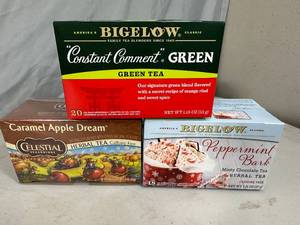 3 New Boxes of Herbal and Green Tea