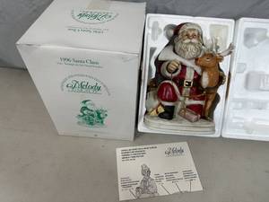 Vintage Melody in Motion Santa Claus with Reindeer
