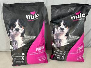 2 New 11 lb Bags of Nulo Puppy Food