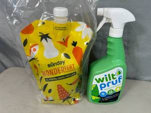 New Sunday Liquid Fertilizer and Wilt Pruf Hudration Spray