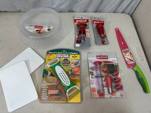 New Good Cook Knife, Fruit Prep Tools, Microwave Cover, Irish Peeler, Etc
