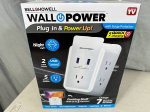New Wall Power USB  Nightlight Outlet
