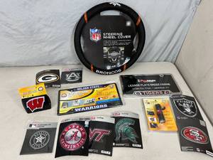 New Broncos Steering Wheel Cover, Badgers Hitch Cover, Sports Items