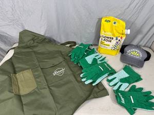 New Gardening Gloves, Apron, Flower Nutrients, and More