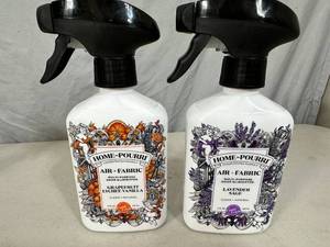 2 New Bottles Home Pourri Air and Fabric Odor Eliminator