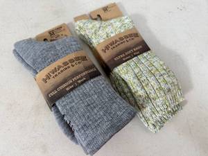 2 New Pairs of Hiwassee Socks - One Pair Wool