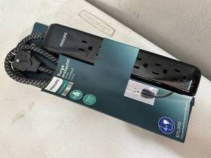 New Philips Elite Surge Protector with Braided Coerd