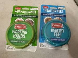 New OKeefes Working Hands and Healthy Feet Cream