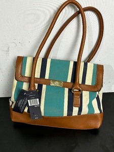 lot 66 image: New with tags Blue Striped Tommy Hilfiger purse
