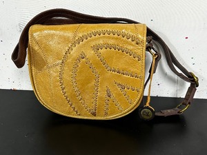 lot 69 image: New - The Sak -yellow peace sign purse