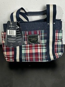 lot 76 image: New with tags striped Tommy Hilfiger purse