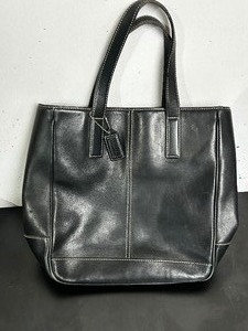 lot 80 image: like new large black coach purse