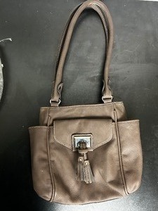 lot 81 image: Like new gray handbag